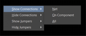تنظیمات اتصالات یا Connection در محیط PCB بخش Show Connections