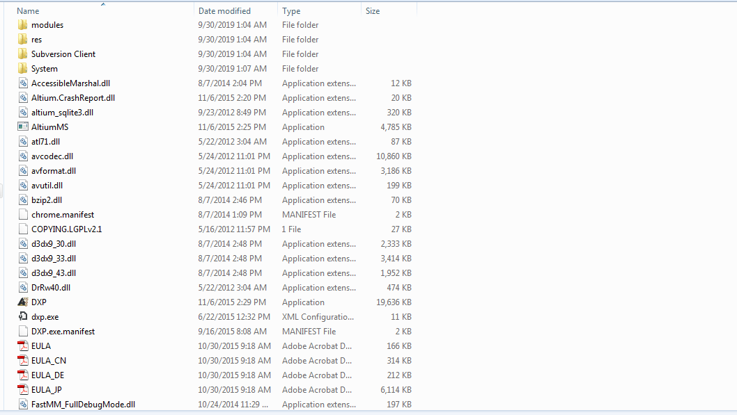 محل فایل های نصب شده آلتیوم 2016