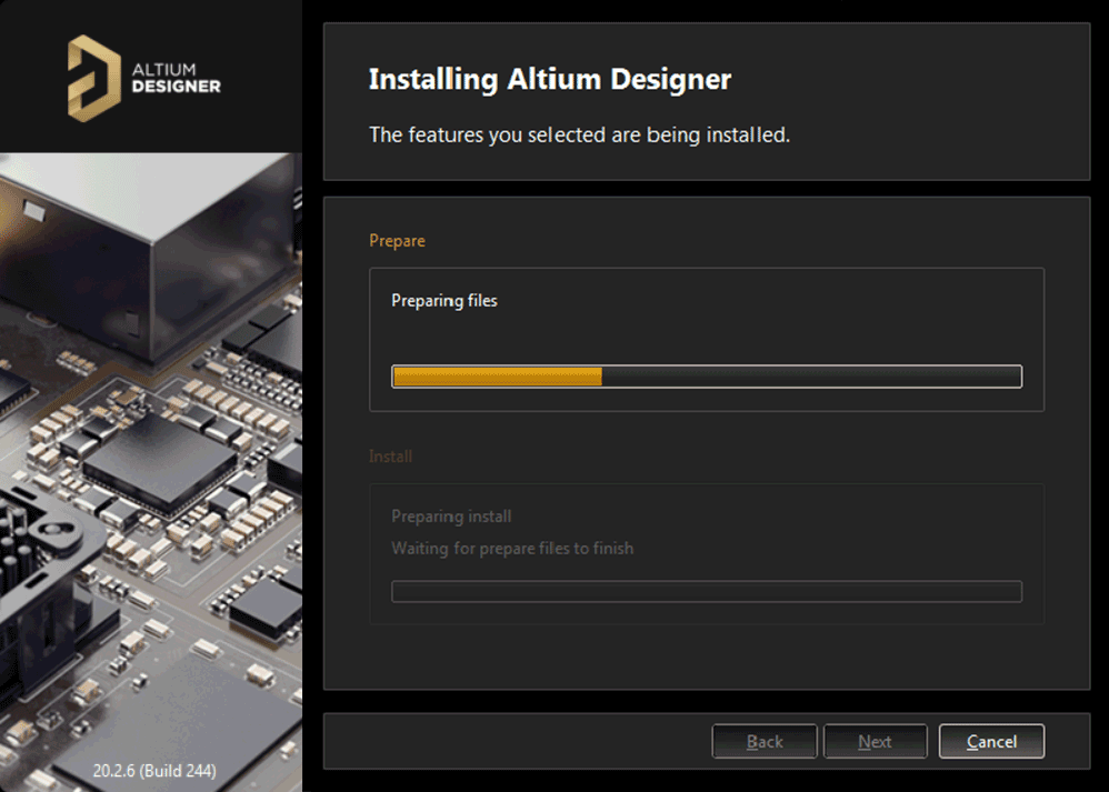 طی کردن مراحل نصب آلتیوم دیزاینر در سیستم
