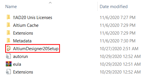 نصب آلتیوم دیزاینر نسخه 2020