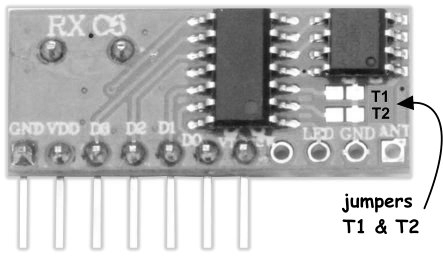 هدر تنظیم خروجی ماژول RXC06،گیرنده ریموت کد لرن