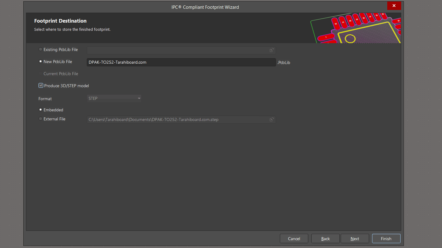 حروجی گرفتن از قطعه TO252