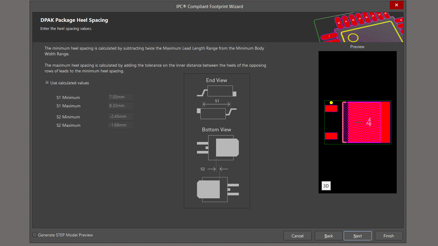 تنظیمات اضافی فوت پرینت TO252