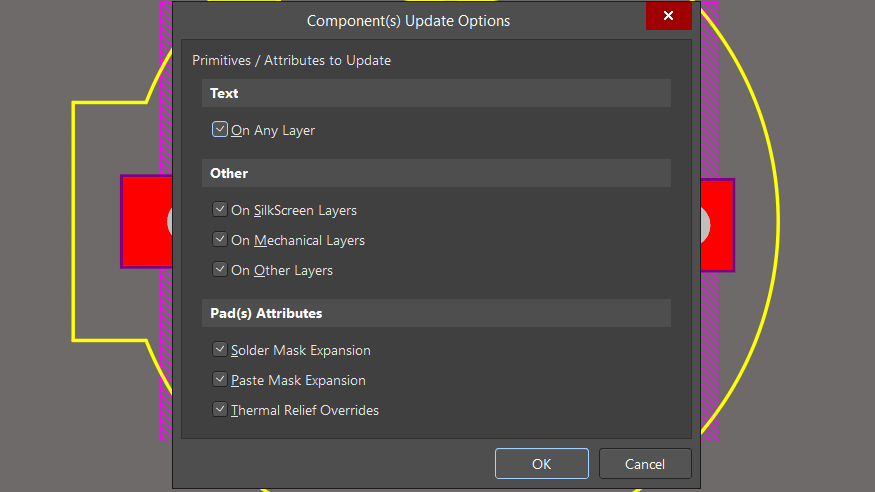 آپدیت فوت پرینت بر روی PCB