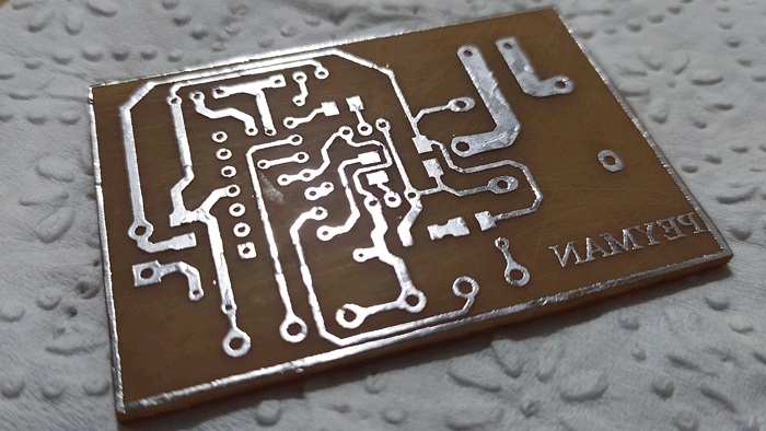 فیبر مدار چاپی قلع اندود شده با هیتر و هویه