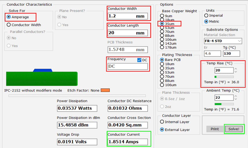 محاسبه جریان ترک با نرم‌افزار Toolkit, محاسبه جریان با ابزار آفلاین