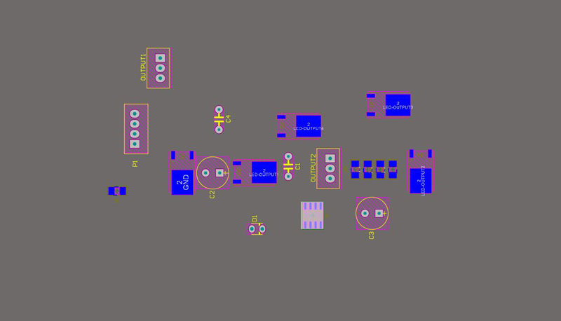 نمای فوت پرینت‌های آلتیوم دیزاینر بعد از آپدیت شماتیک به PCB