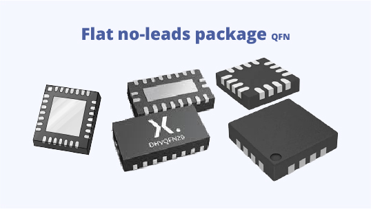 QFN کاربرد زیاد در آی سی های نیمه حساس,Flat no-leads package