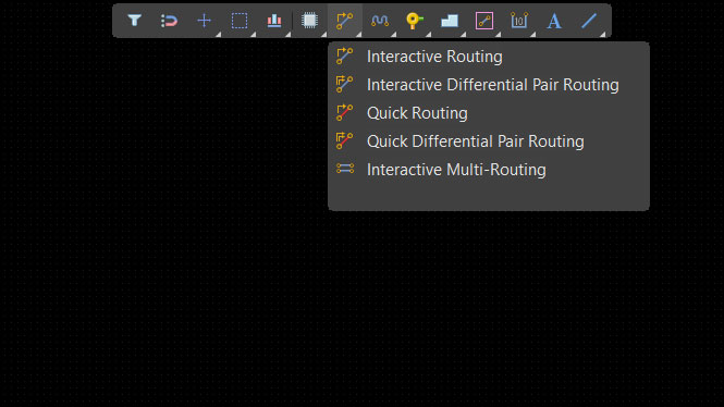 ابزارهای رسم ترک در محیط PCB