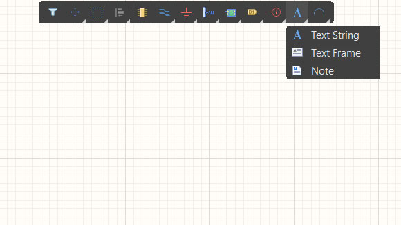ابزارهای نوشته و متن در محیط شماتیک